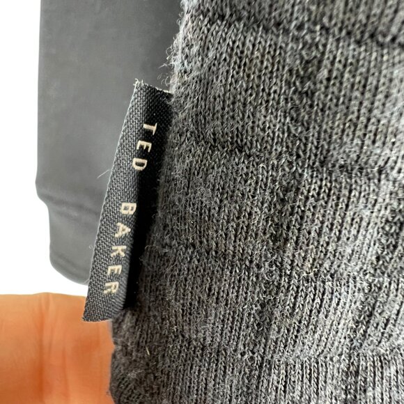 Ted Baker London Whooty Fleece Jacket Full Zip Quilted Navy Blue Size 2X XXL - Picture 13 of 14